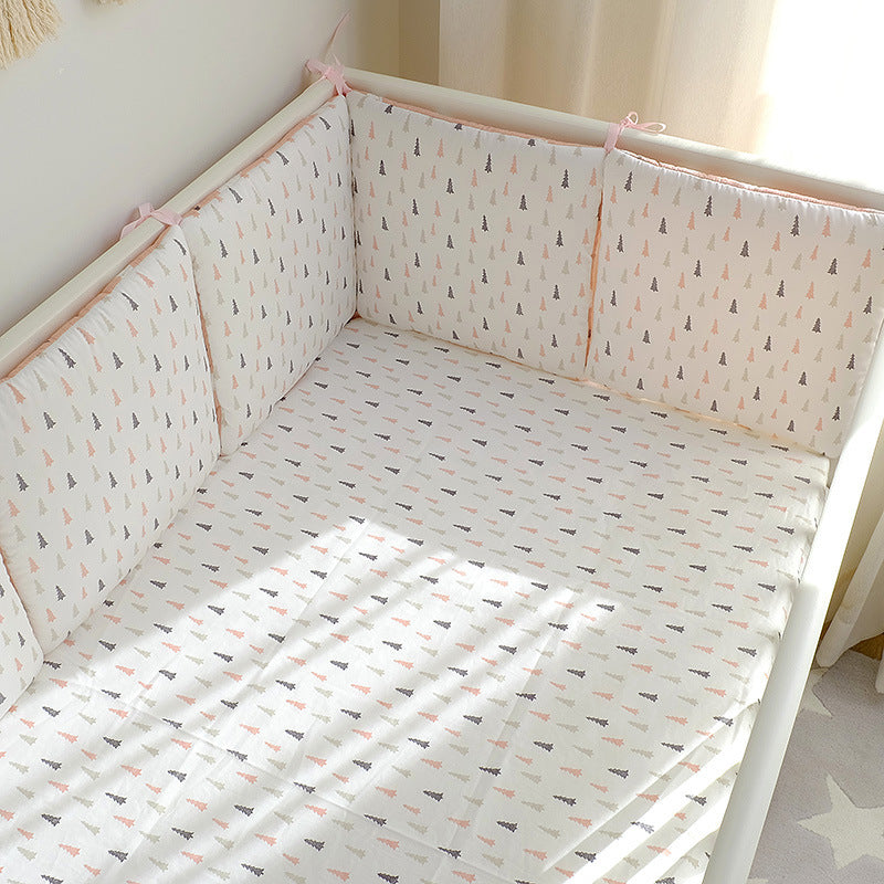 CloudNest Embroidered Cotton Bumper Bed