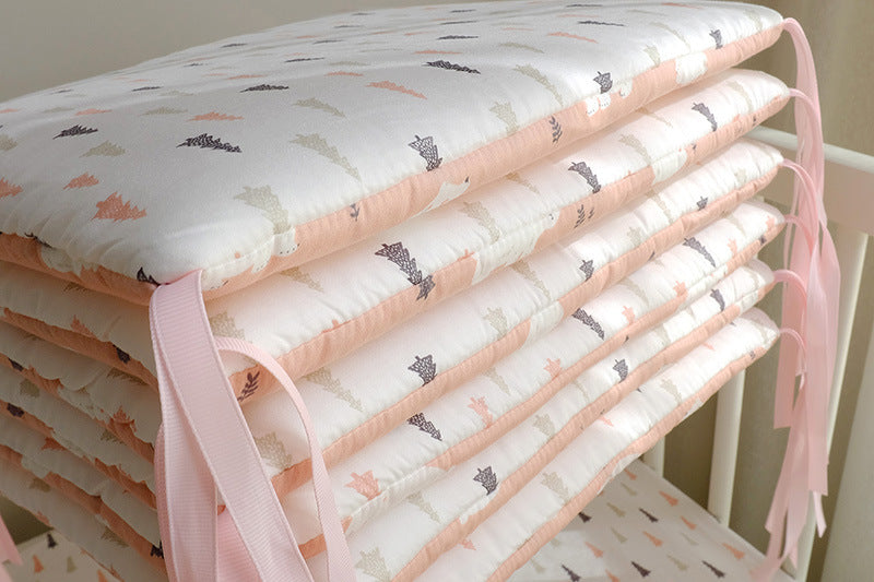 CloudNest Embroidered Cotton Bumper Bed