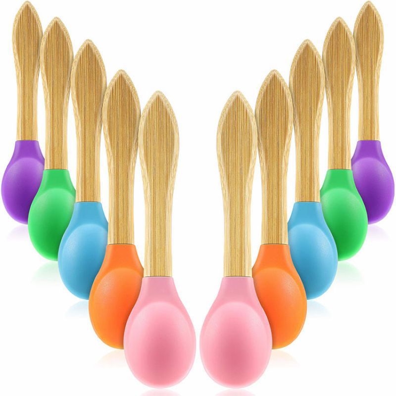 NatureNest Bamboo & Silicone Feeding Spoon