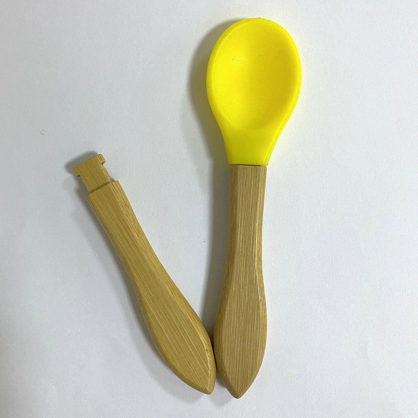 NatureNest Bamboo & Silicone Feeding Spoon