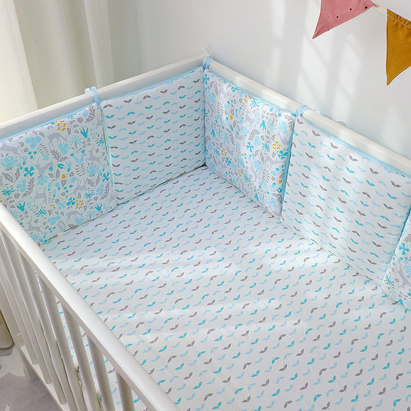 CloudNest Embroidered Cotton Bumper Bed
