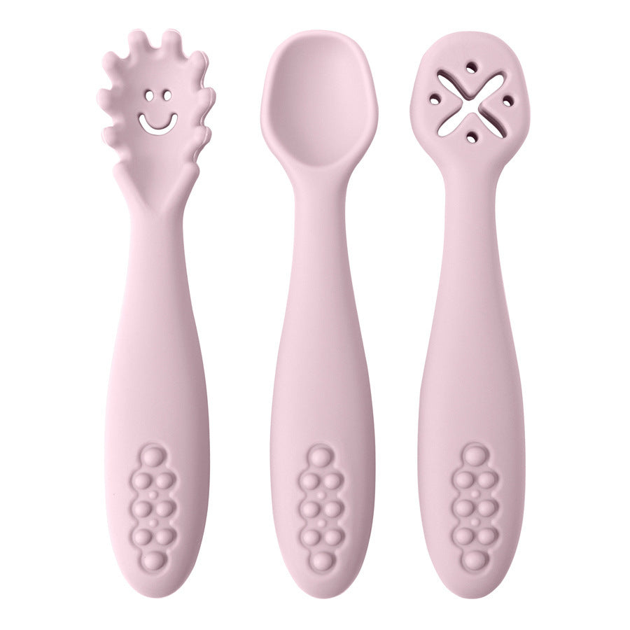 Chewtensils Trio - Soft Silicone Baby Cutlery Set