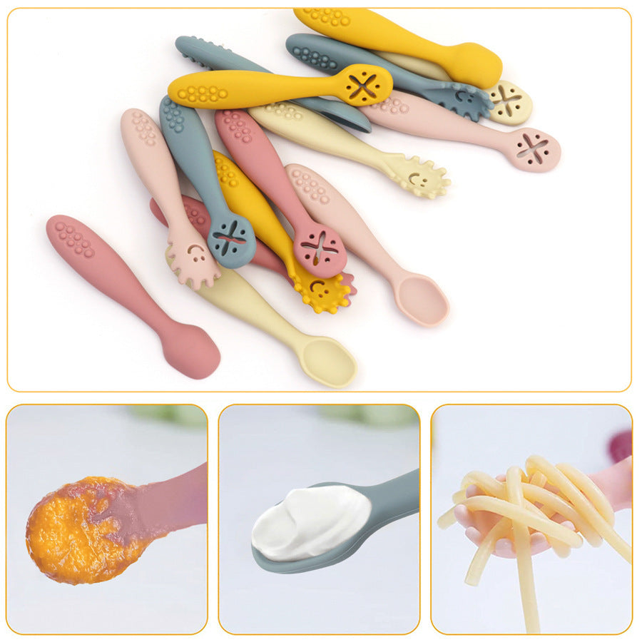 Chewtensils Trio - Soft Silicone Baby Cutlery Set
