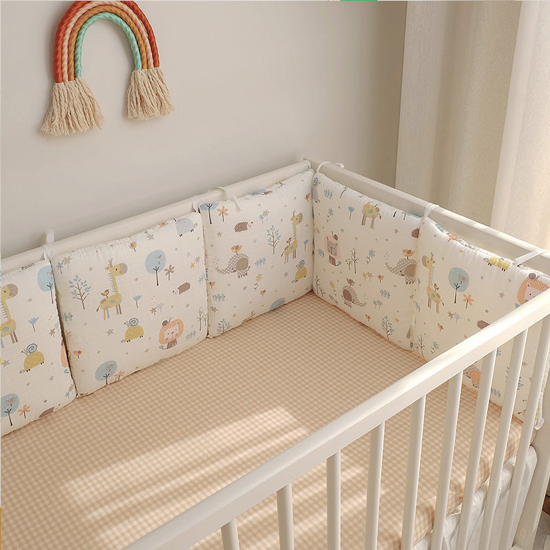 CloudNest Embroidered Cotton Bumper Bed