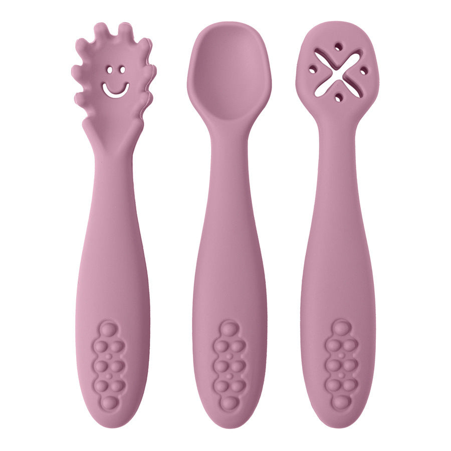 Chewtensils Trio - Soft Silicone Baby Cutlery Set
