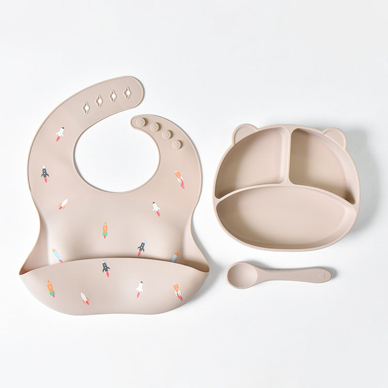Mealtime Mosaic Silicone Tableware Trio