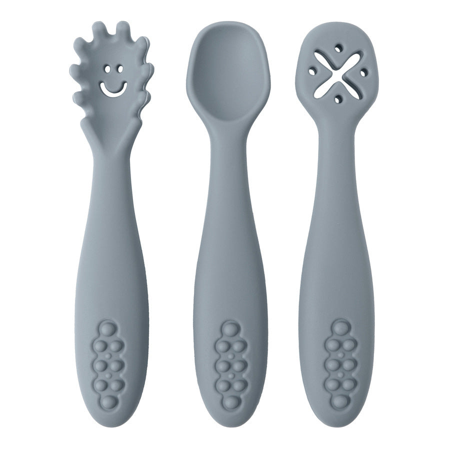 Chewtensils Trio - Soft Silicone Baby Cutlery Set