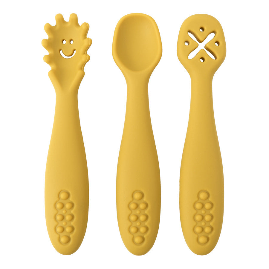 Chewtensils Trio - Soft Silicone Baby Cutlery Set
