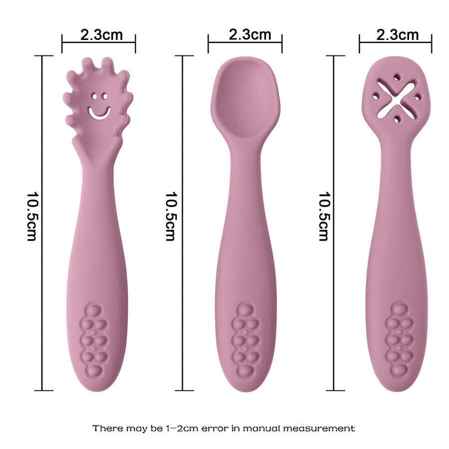 Chewtensils Trio - Soft Silicone Baby Cutlery Set