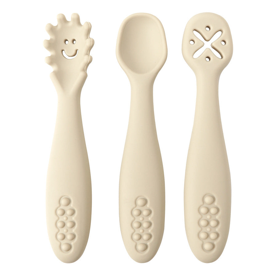 Chewtensils Trio - Soft Silicone Baby Cutlery Set