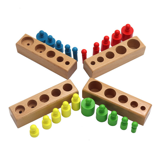 Montessori Color Match & Size Sorting Peg Set