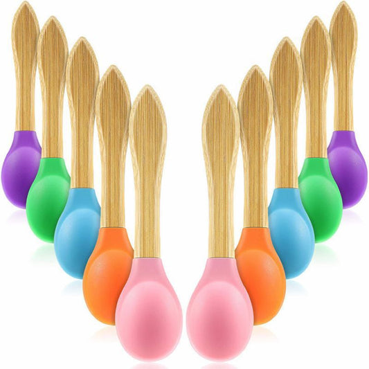 NatureNest Bamboo & Silicone Feeding Spoon