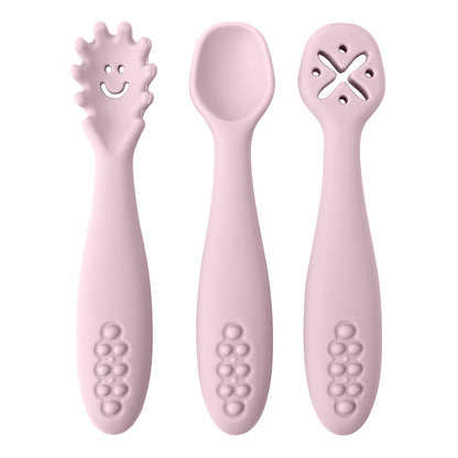 Chewtensils Trio - Soft Silicone Baby Cutlery Set