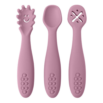 Chewtensils Trio - Soft Silicone Baby Cutlery Set