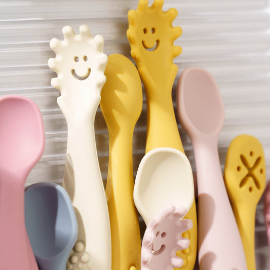 Chewtensils Trio - Soft Silicone Baby Cutlery Set