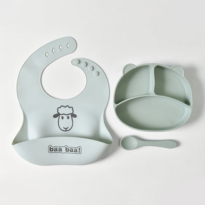 Mealtime Mosaic Silicone Tableware Trio